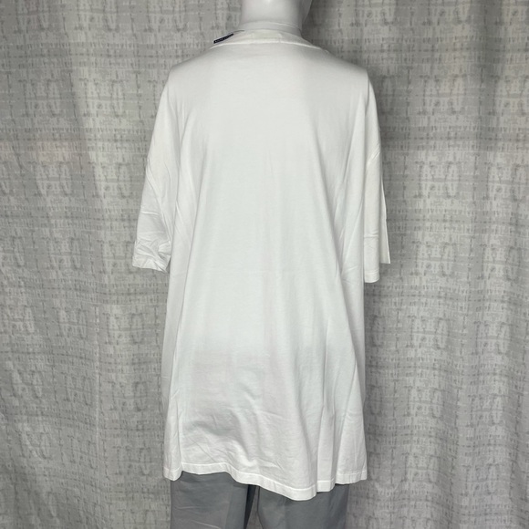 NWT 2XB Polo Ralph Lauren Crewneck Graphic Cotton T-shirt White Red Blue - Picture 3 of 5